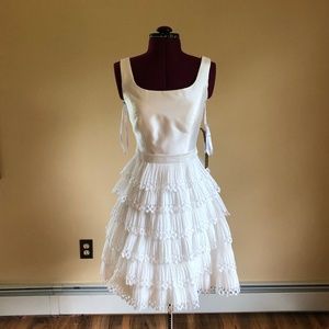Sherri Hill White Dress (Size 8)